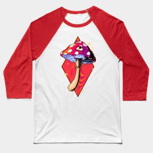 Trippy Third Eye Mushroom Baseball T-Shirt